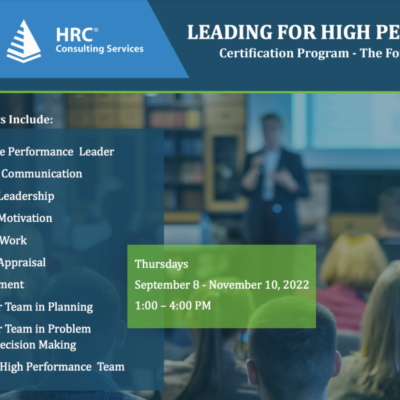 LEADING FOR HIGH PERFORMANCE – THE FOUNDATION SKILLS CERTIFICATE PROGRAM